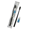 Disposable toothbrush with toothpaste 3 ml, Black
